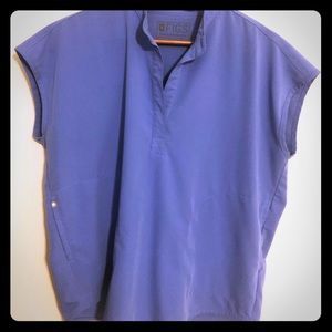 Figs NWT XL Ceil Blue Mandarin Collar Scrub Top